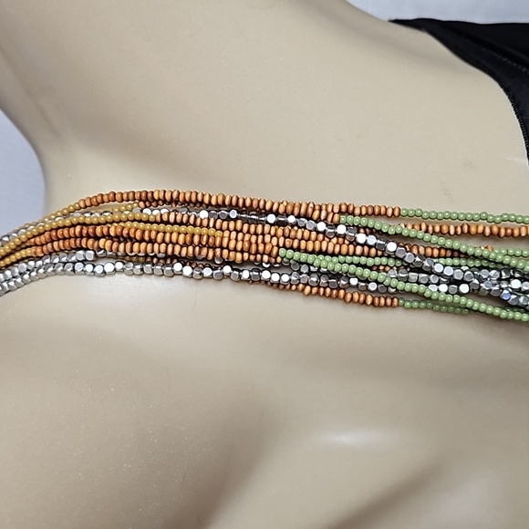 LIA SOPHIA LAKEVIEW RETIRED NECKLACE MULTI-STRAND - Picture 3 of 8